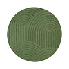 Tapis rond scandinave - Lova Arches Vert - thumbnail 1
