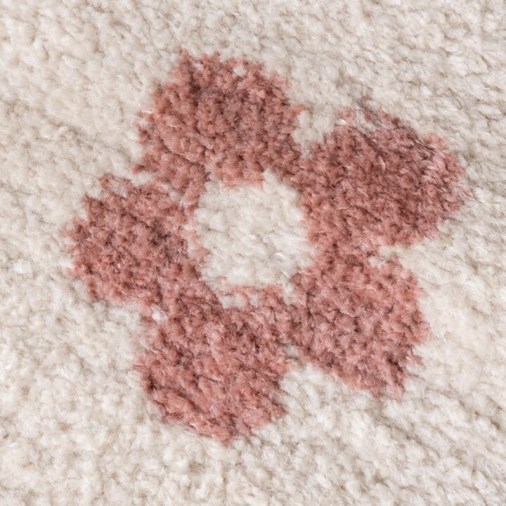 Tapis lavable pour enfants - Moos Flower Rose