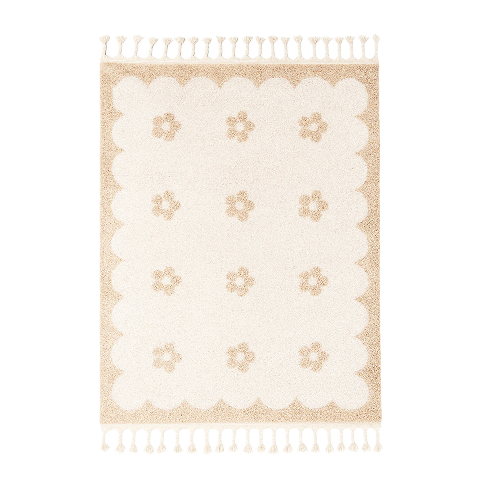 Tapis d'enfant lavable - Moos Flower Crème - sfeer