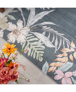 Tapis d’extérieur à fleurs - Poppy Vert