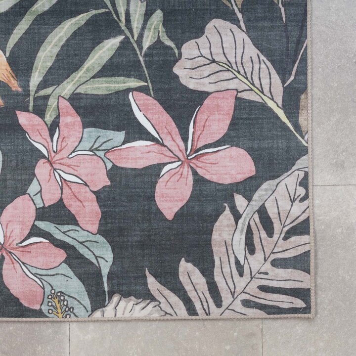 Tapis d’extérieur à fleurs - Poppy Vert