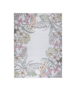 Tapis d’extérieur à fleurs - Poppy Crème