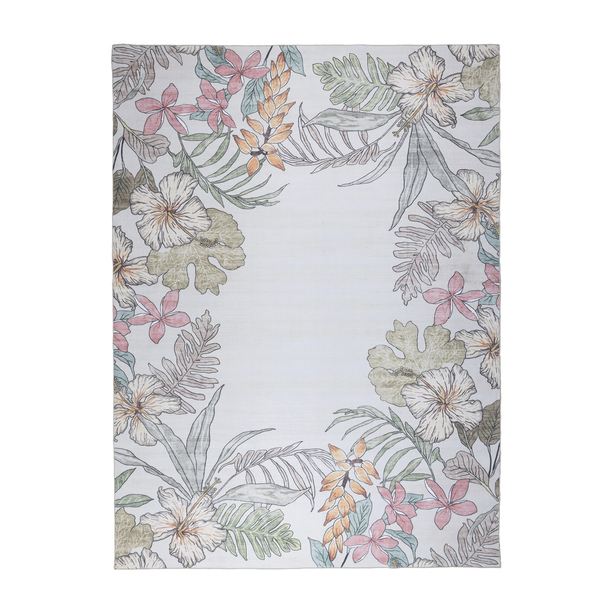 Tapis d'extérieur à fleurs - Poppy Crème - sfeer