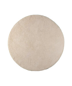 Tapis rond doux - Teddy Crème