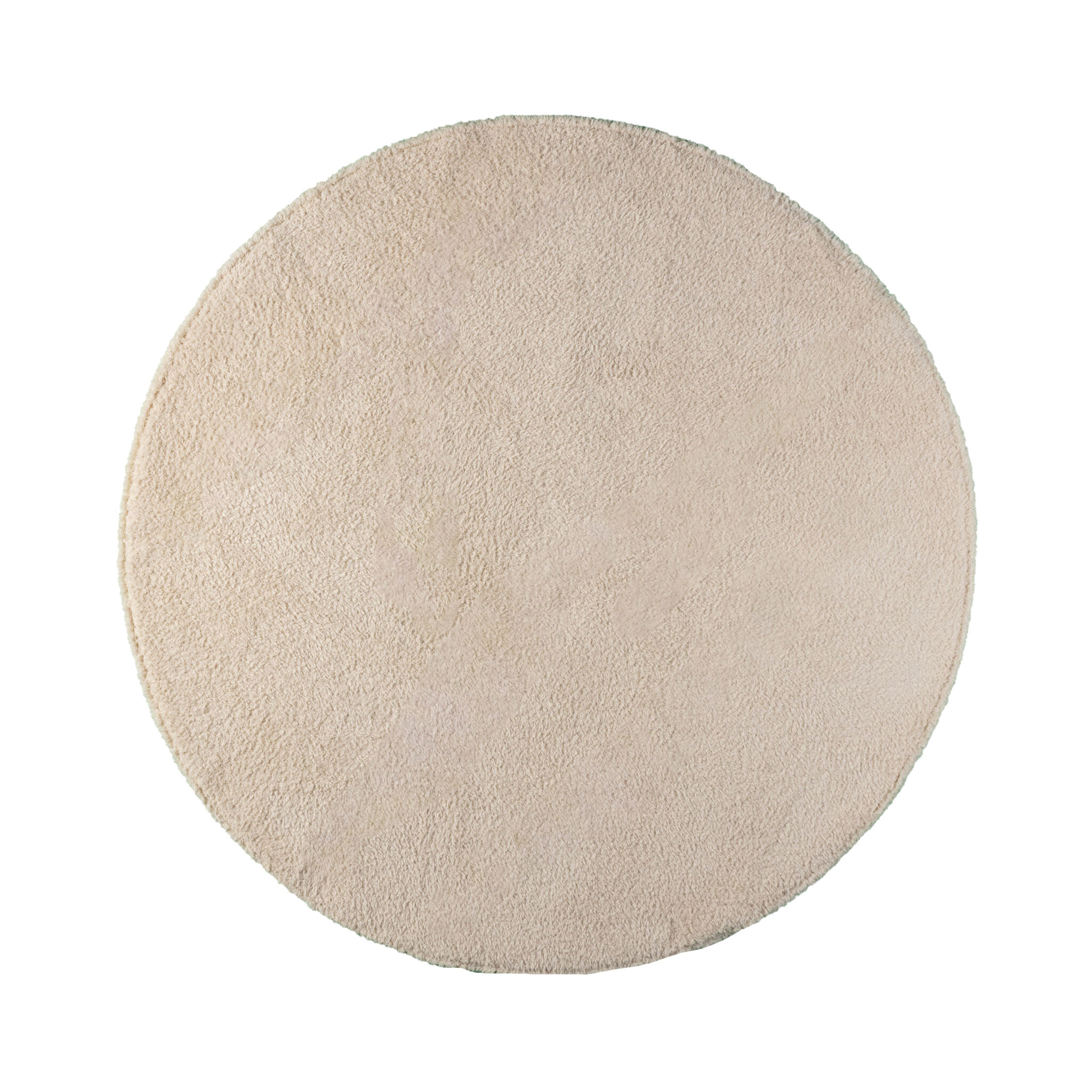 Tapis rond doux - Teddy Crème - sfeer