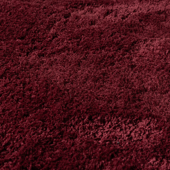 Tapis lavable à poils longs - Ziggy Rouge