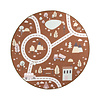 Tapis de jeu rond voiture - Rocky Ride Terracotta - thumbnail 1