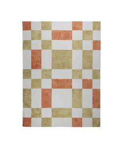 Tapis d'intérieur et d'extérieur rétro - Pop Cubes terra