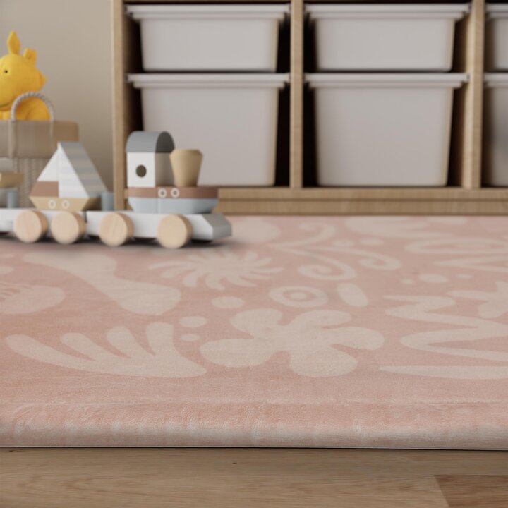 Tapis de jeu rond lavable - Flo Rose