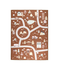 Tapis voiture enfant - Rocky Ride Terracotta