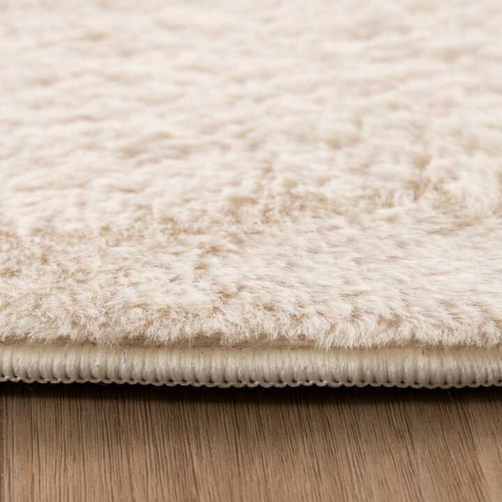 Tapis à poils courts – Cozy Pebble Crème