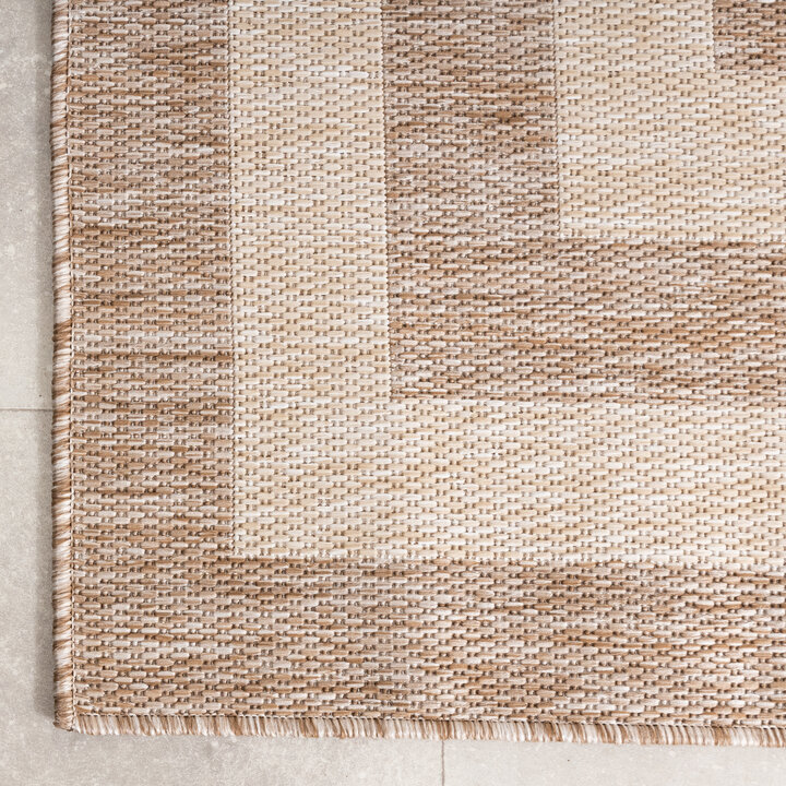 Tapis d'intérieur et d'extérieur - Sierra Frame Beige/Crème