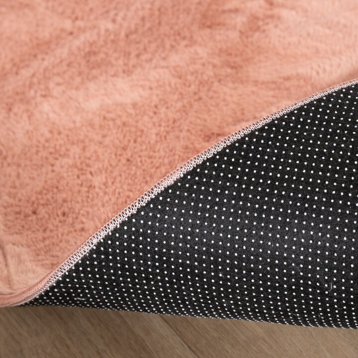 Tapis doux à poils courts – Cozy Rose