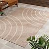 Tapis d'intérieur et d'extérieur - Sierra Curves Beige/Crème - thumbnail