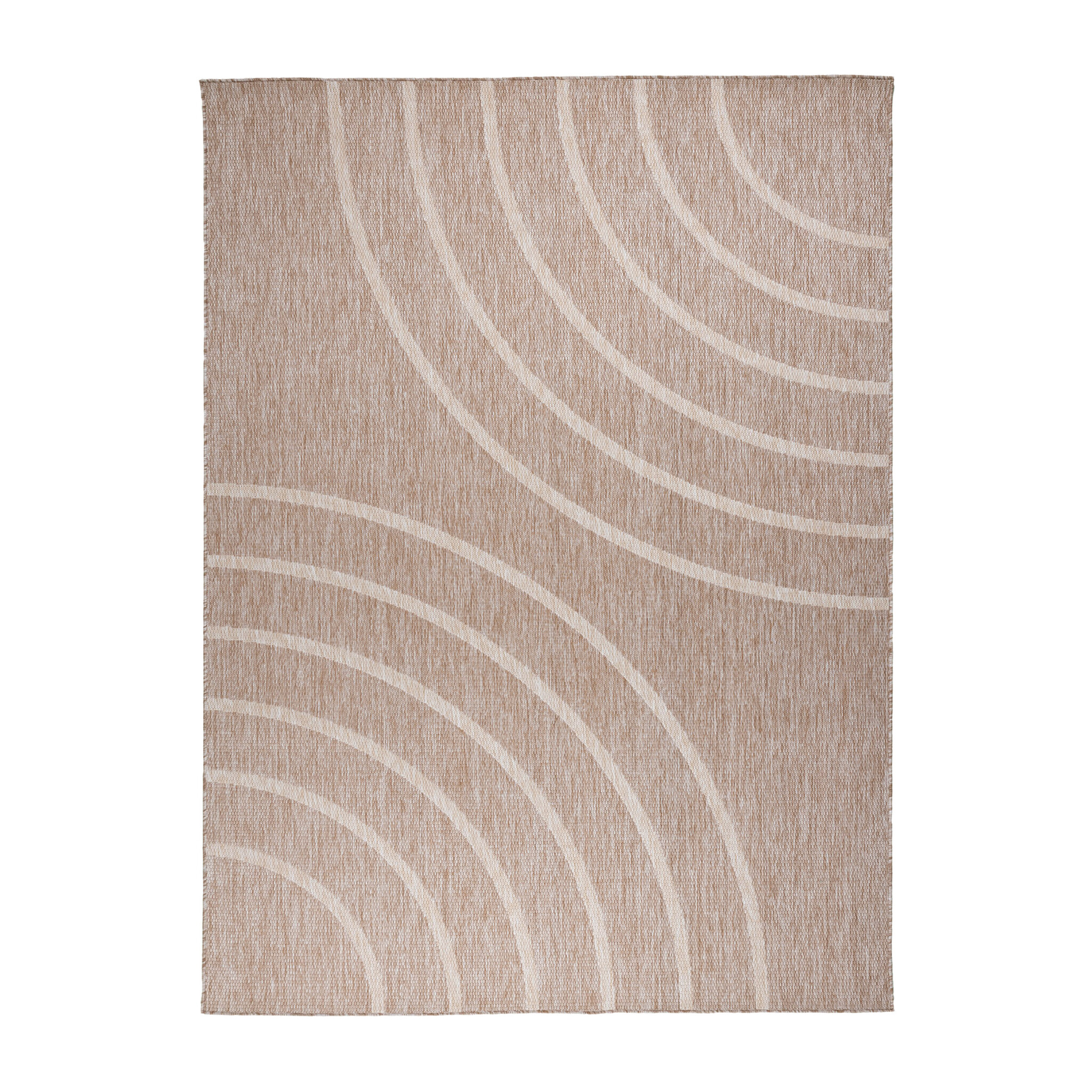 Tapis d'intérieur et d'extérieur - Sierra Curves Beige/Crème - sfeer