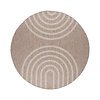 Tapis d'intérieur et d'extérieur rond - Sierra Arches Beige/Crème - thumbnail 1