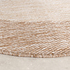 Tapis d'intérieur et d'extérieur rond - Sierra Border Beige/Crème - thumbnail 6