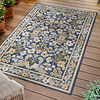 Tapis d'intérieur et d'extérieur - Bloom Oriental Bleu - thumbnail
