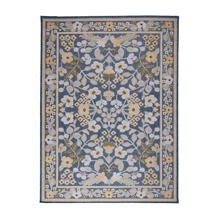 Tapis d'intérieur et d'extérieur - Bloom Oriental Bleu
