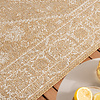 Tapis d'extérieur en jute - Daisy Medallion Blanc - thumbnail 2