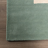 Tapis abstrait en laine – Jules Crème/Vert - thumbnail 5