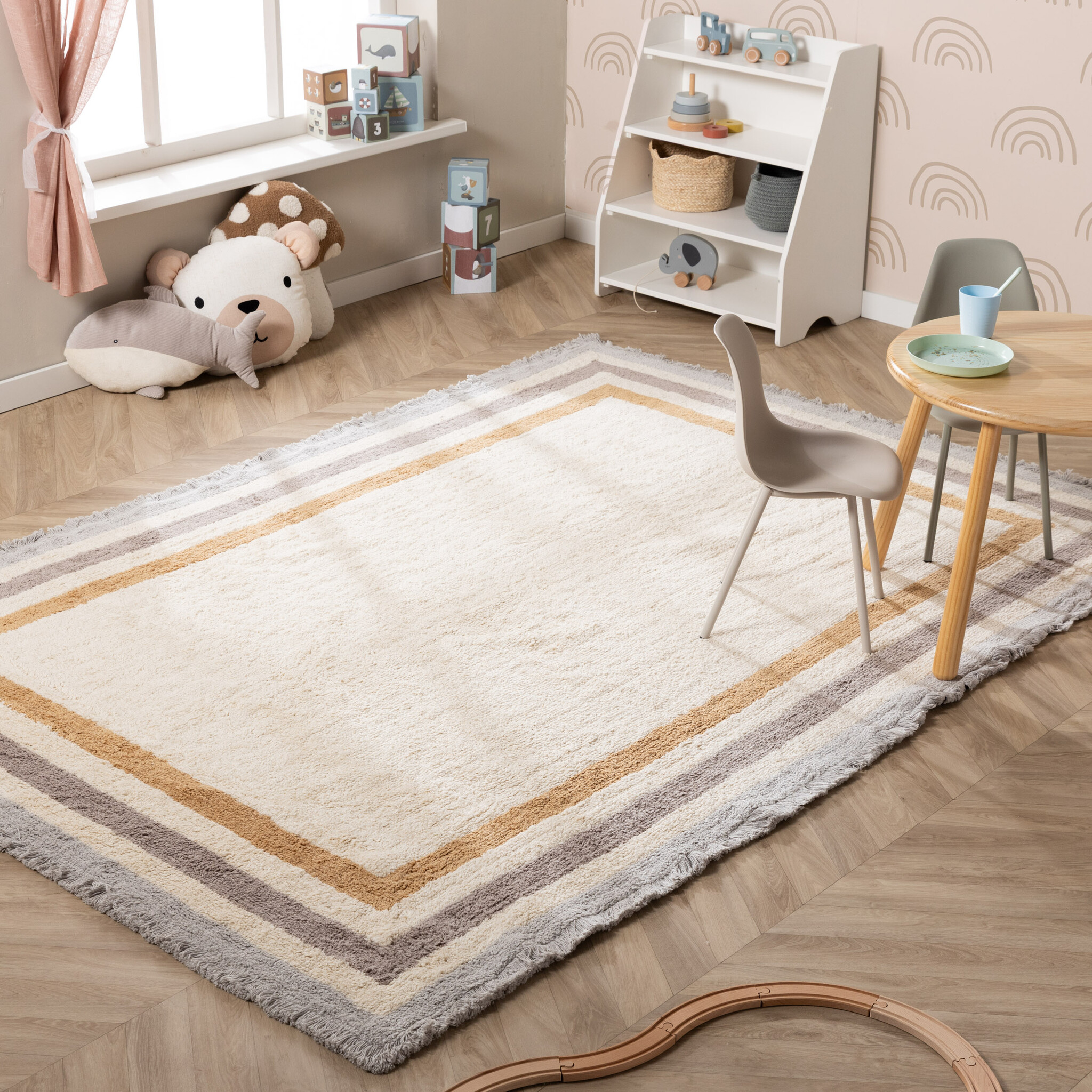 Tapis lavable pour enfant - Milo Gris