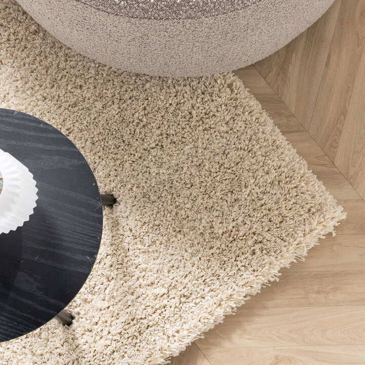 Tapis de luxe à poils longs - Yves Crème