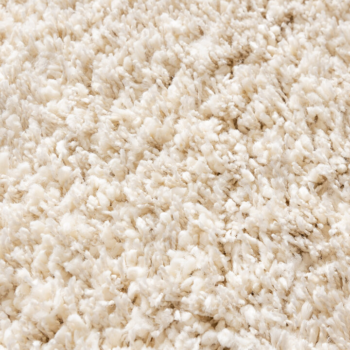 Tapis de luxe à poils longs - Yves Crème