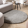 Tapis rond à poils longs - Yves Gris Clair - thumbnail