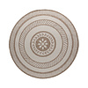 Tapis d’extérieur rond en jute – Nusa Medallion Beige/Crème - thumbnail 1