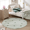 Tapis rond pour chambre d’enfant – Lou Dots Vert - thumbnail
