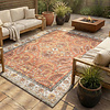 Tapis d'extérieur vintage - Santo Flora Terracotta - thumbnail