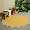 Tapis d'extérieur rond - Costa Jaune Ocre - thumbnail