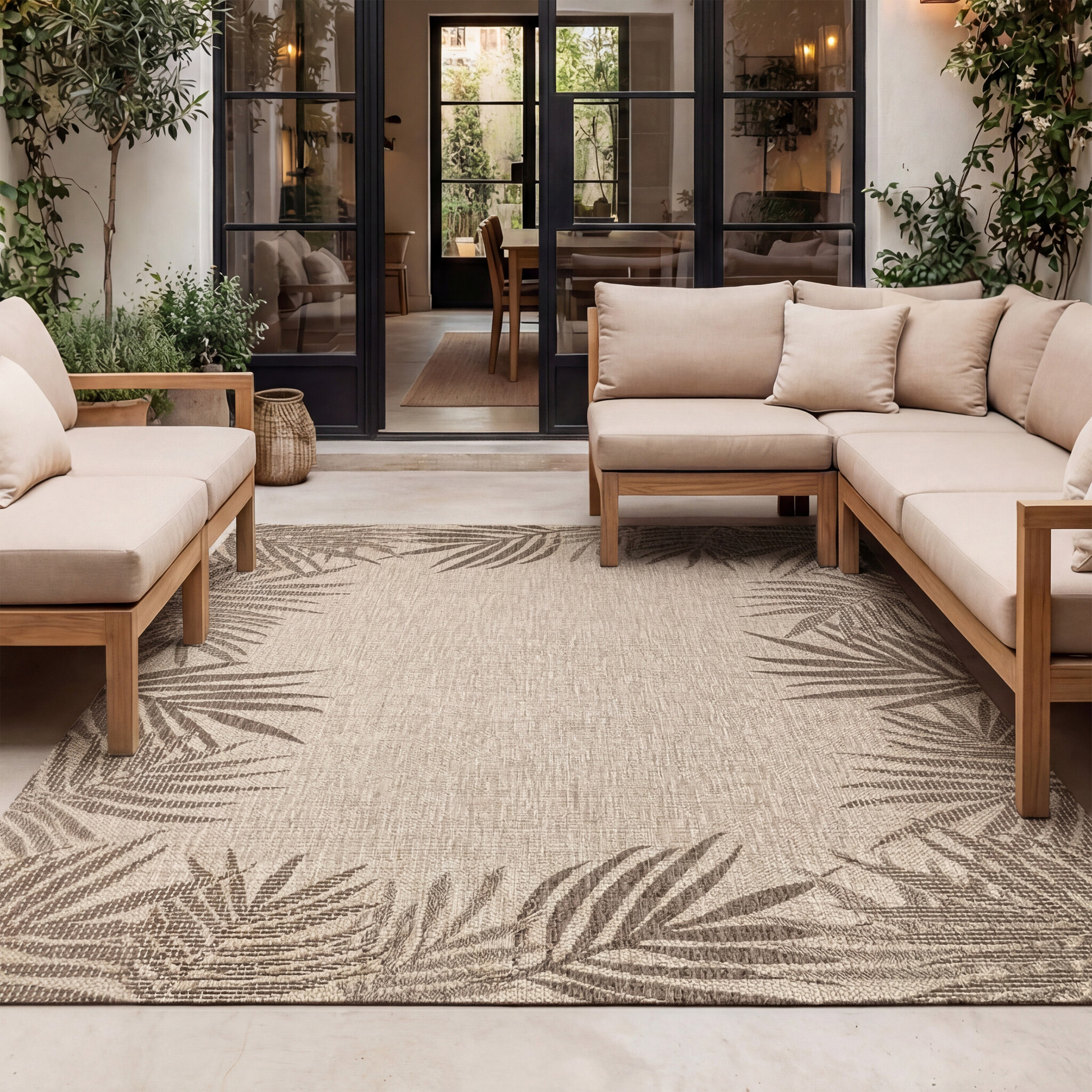 Tapis d'extérieur - Tiga Edge Taupe