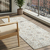 Tapis de couloir lavable - Domingo Oriental Blanc - thumbnail