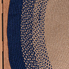 Tapis d'intérieur et d'extérieur rond - Florence Bleu - thumbnail 4