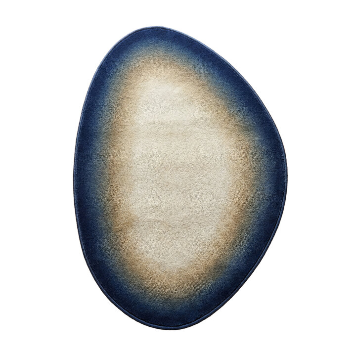 Tapis irrégulier – Mellow Bleu/Jaune