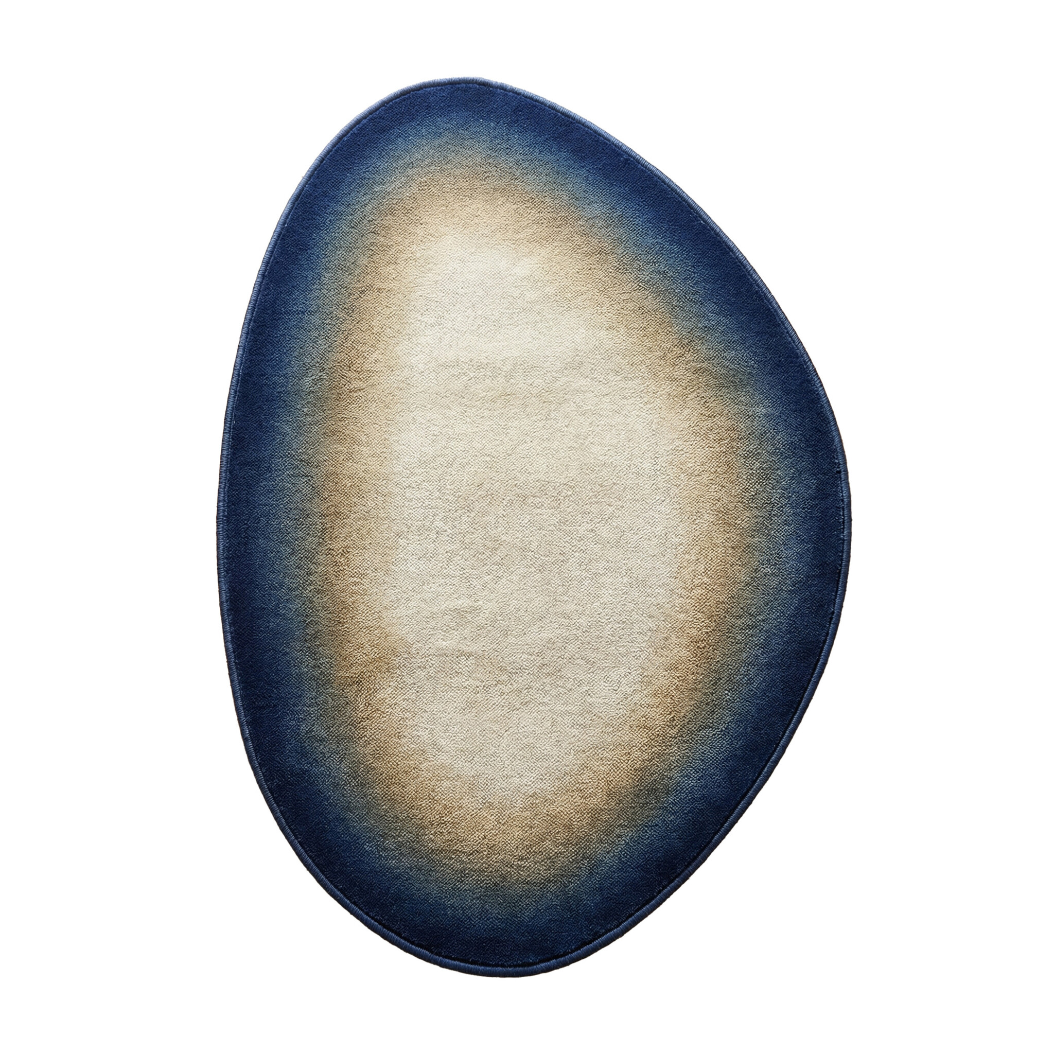 Tapis irrégulier – Mellow Bleu/Jaune - sfeer