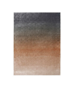 Tapis abstrait – Mellow Bleu/Terracotta