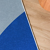 Tapis géométrique – Swing Circles Bleu - thumbnail 3