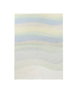 Tapis géométrique – Swing Waves Bleu/Vert