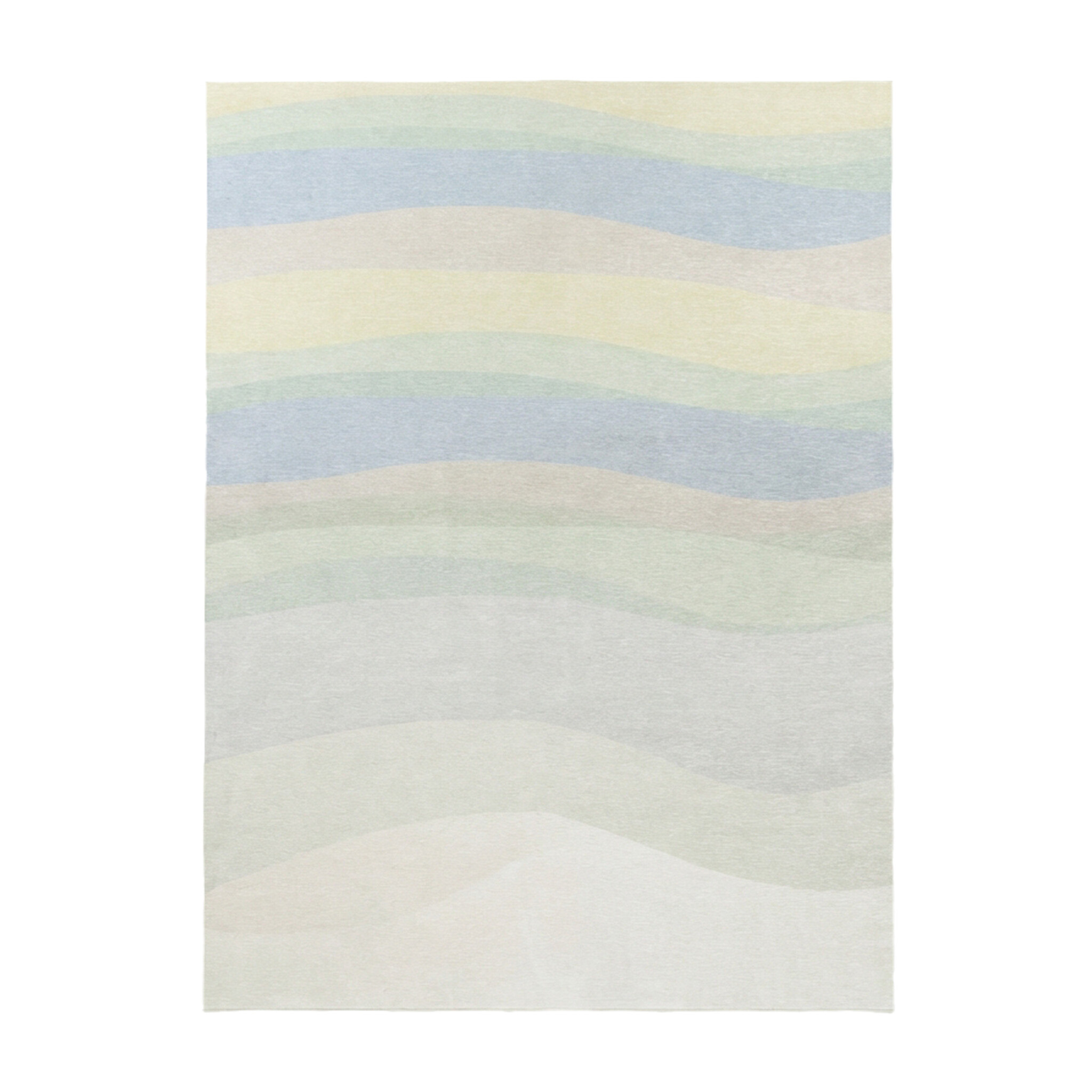 Tapis géométrique – Swing Waves Bleu/Vert - sfeer