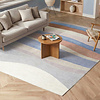 Tapis géométrique – Swing Waves Bleu/Rose - thumbnail