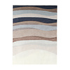 Tapis géométrique – Swing Waves Bleu/Marron - thumbnail 1
