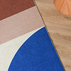 Tapis géométrique – Swing Shapes Bleu/Rose - thumbnail 3