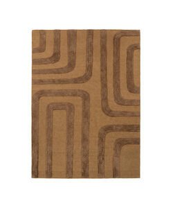 Tapis en laine – Judith Lines Marron