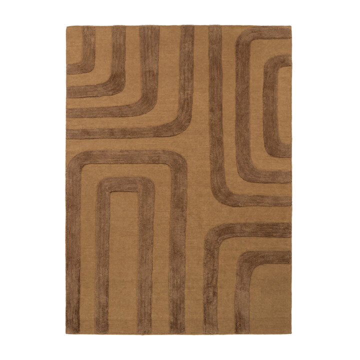 Tapis en laine – Judith Lines Marron