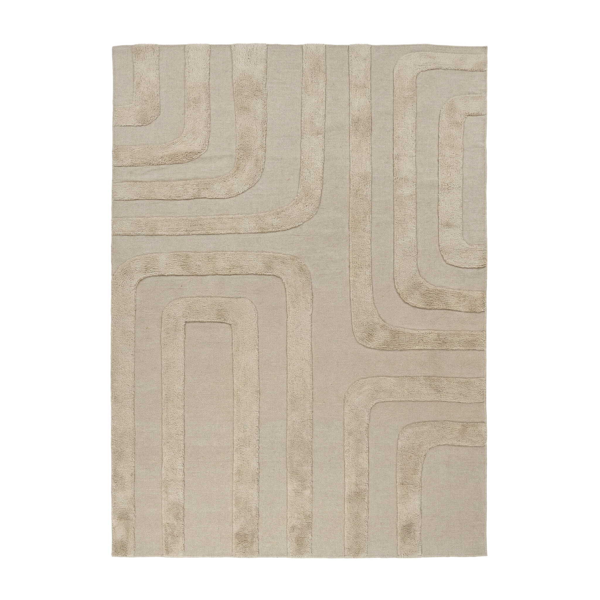 Tapis en laine – Judith Lines Greige - sfeer