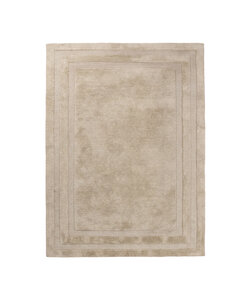 Tapis en laine – Judith Border Greige