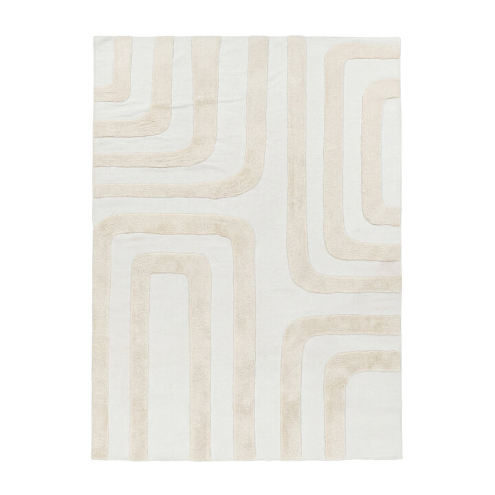 Tapis en laine – Judith Lines Crème